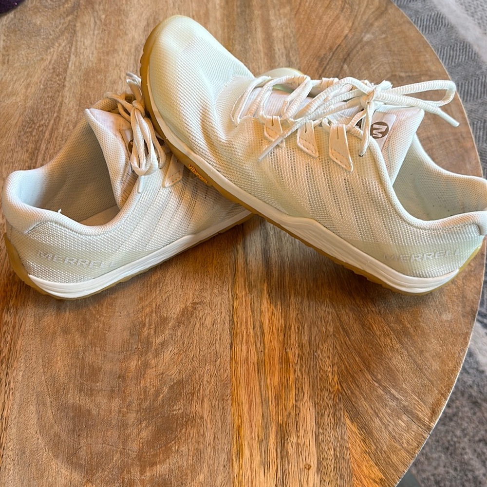 MERRELL Trail Glove 5 Undyed Sneakers, White, Size 9